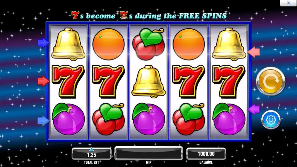 7s Wild in OLG's free demo, our screenshot, September 26, 2026